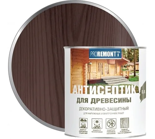 Proremontt антисептик деревозащитное средство палисандр 0,8л, Лакра
