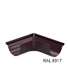 Угол желоба внешний 90 град 125*89мм Шоколад RAL 8017 Бауфорт (1/58)